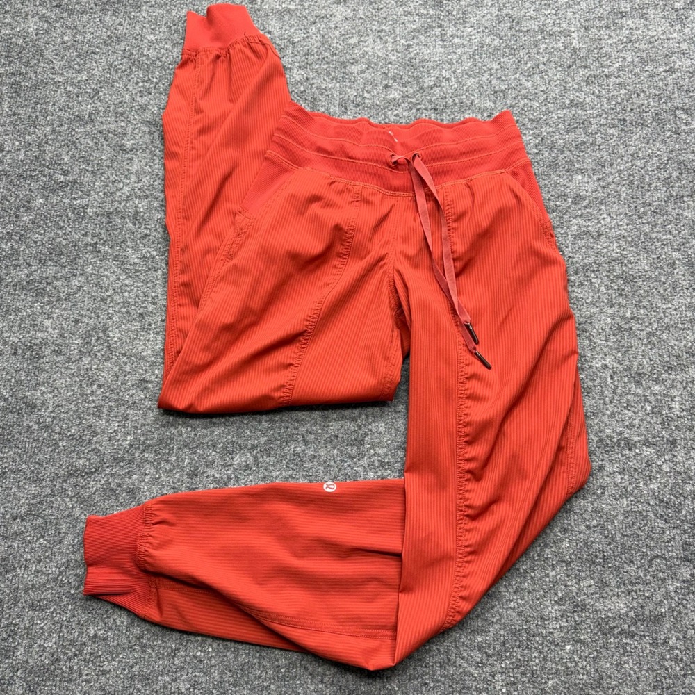 Lululemon Dance Studio Mid-Rise Jogger Orange LW5ENMS Size 0